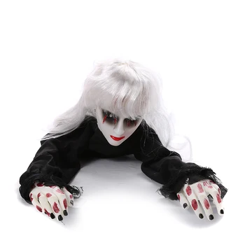 

Horror Halloween Ghost Halloween Hanging Ghost Electric Ghost Home Door Bar Club Creepy Scary Halloween Decorations Horror Props