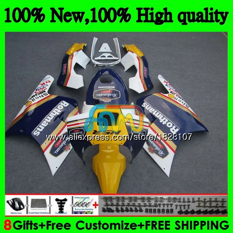 Корпус для HONDA NSR 250 Rothmans Синий R MC18 PGM2 СМП 250R NS250 NSR250R 88 89 84BS. 4 MC16 NSR250 R RR NSR250RR 1988 1989 обтекатель