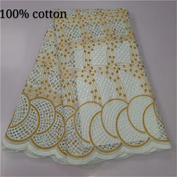 

5yards dubai fabric african 100%cotton tissu swiss voile lace swiss voile lace in switzerland 2020 high quality dry lace fabrics