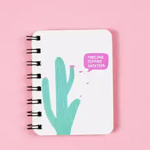 Портативный мультфильм спираль блокнот, дневник школьные канцелярские принадлежности