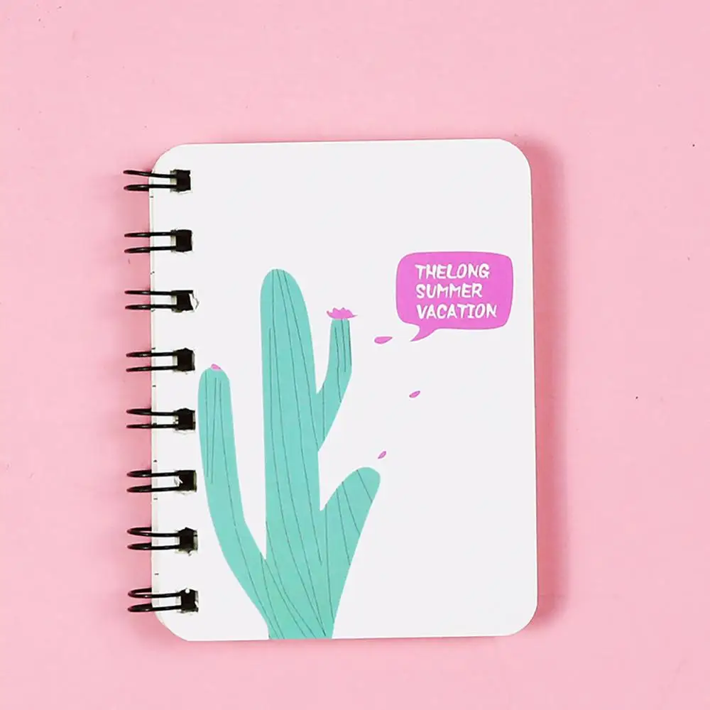 

Portable Cartoon Spiral Notebook Notepad Diary Book School Office Stationery