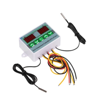 

Digital LED Dual Thermometer Temperature Controller Thermostat Incubator Control Microcomputer Dual Probe