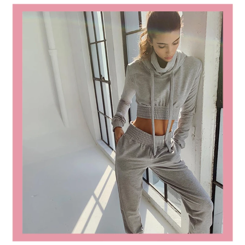 gray tracksuit womens