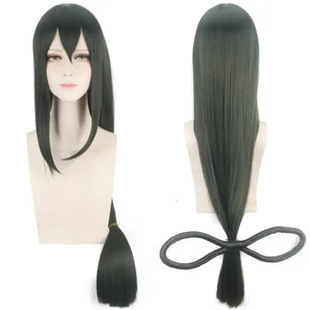 

2019 Boku no Hero Academia Tsuyu Asui Wig Cosplay Costume My Hero Academia Women Long Green Synthetic Hair Halloween Party Wigs