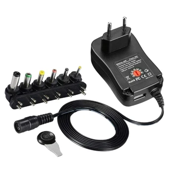 

3V-12V 2A 2.5A AC DC Adaptor Adjustable Power Adapter Charger Supply for Led Light Strip Lamp 30W EU Plug