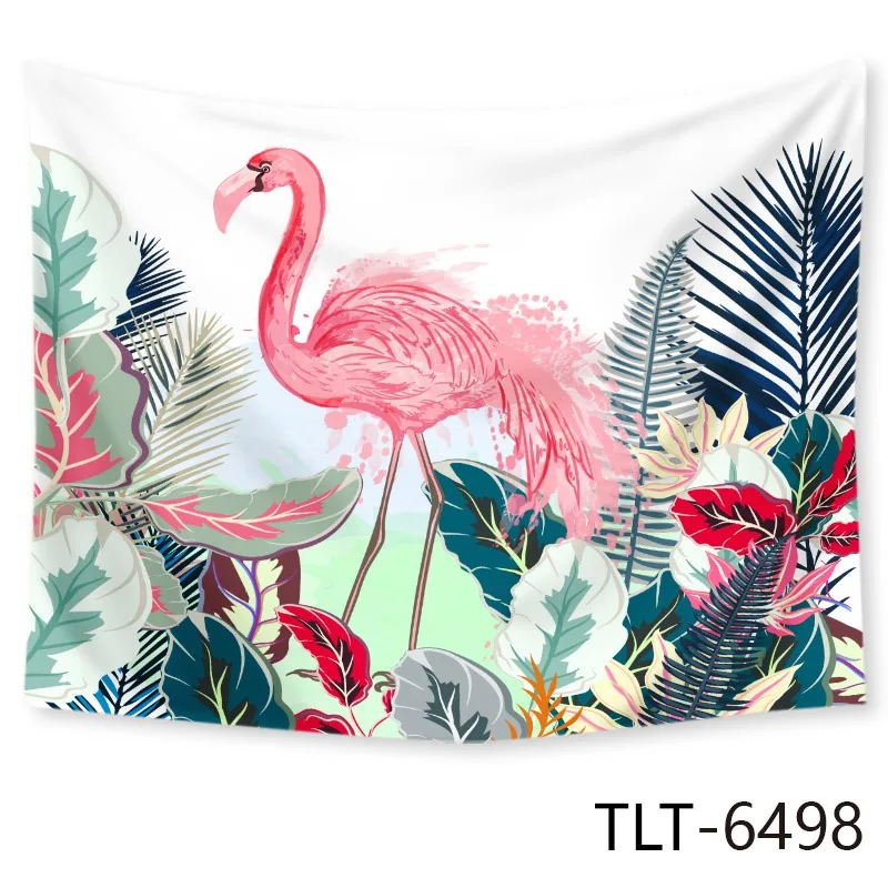 TLT6498 Flamingo Tapestry Wall Hanging Hippie Macrame Swimming Mat Home Decor Beach Towel Decor Livingroom 130CM*150CM/150CM*200CM - Цвет: TLT6498