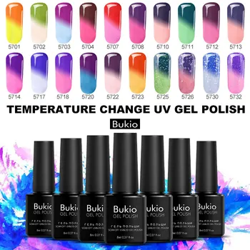 

Thermal Nail Gel Temperature Change Color UV Semi Permanent Nails Varnish Gel Nail Hybrid Varnish Nails Art Manicure Set Color