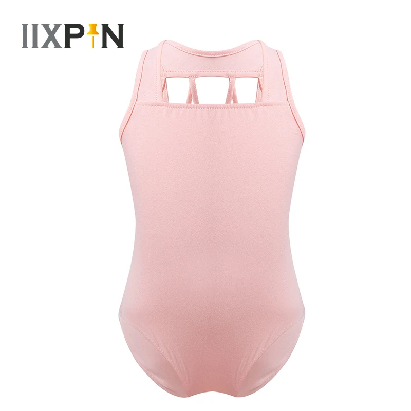 

Ballet Leotards For Girls Kids Dancewear Solid Color Stretchy Sleeveless M-Straps Back Dance Leotard Gymnastics Exercise Costume