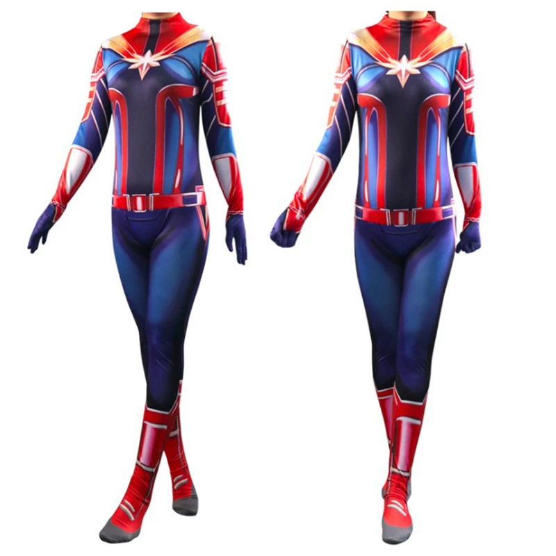 Anime Captain Cosplay Costumes Hero Carol Danvers Cosplay Costume Halloween Party Women And Girls Cosplay Kid Costume Aliexpress