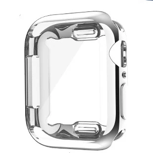 40 мм 44 мм ТПУ защитный чехол для Apple Watch 5 4 3 2 1 38 мм 42 мм ультра-тонкий цветной прозрачный чехол s Аксессуары для часов