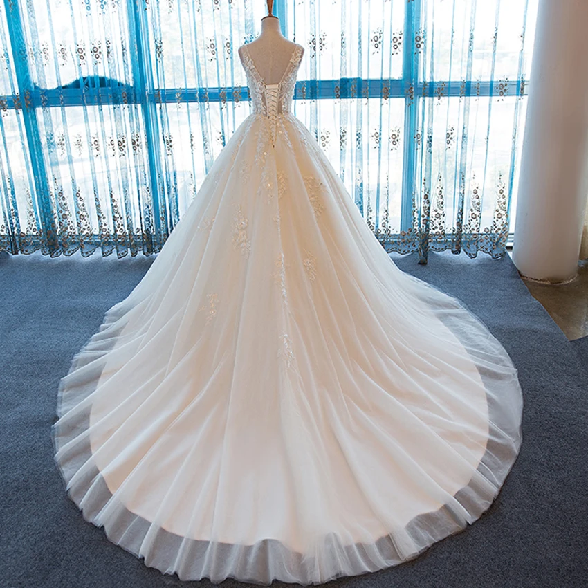 Женское кружевное свадебное платье с V образным вырезом|beach wedding gowns|wedding gownswedding dress