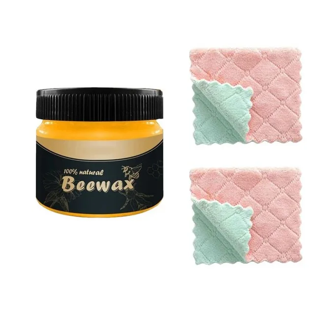 80g cloth Дерево приправа пчелиный воск полное решение мебель пчелиный воск уход - Цвет: 80g cloth