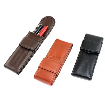 

Retro Fountain Pens Case Pencils Bag 2 Slots Writing Holder Accessories Fountain Pen Pouch School Office Supplies C26