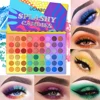 UCANBE 6 en 1 bonbons éclaboussures 54 couleurs Palette d'ombres à paupières vif été Look yeux maquillage paillettes miroitant mat fard à paupières poudre ► Photo 1/6