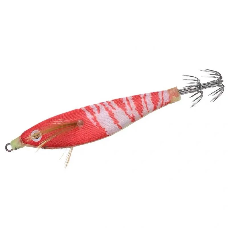 8Pcs Lifelike Luminous Fishing Lure Artificial Squid Hook Jig For Wood Shrimp Lure Hard Bait Octopus 9.5CM 10G