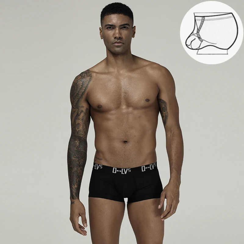 ORLVS Мужское нижнее белье пикантные трусы-боксеры хлопок Cueca Masculina дышащие мужские трусы Ropa Interior Hombre мужские трусы-боксеры U Pouch