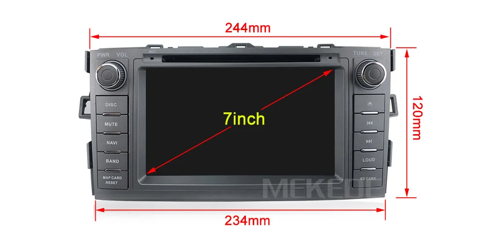 Clearance HD 4+64G PX5 Android 9.0 Car Multimedia Player 2 din car radio for Toyota AURIS 2006-2011 with navigation car stereo head unit 1