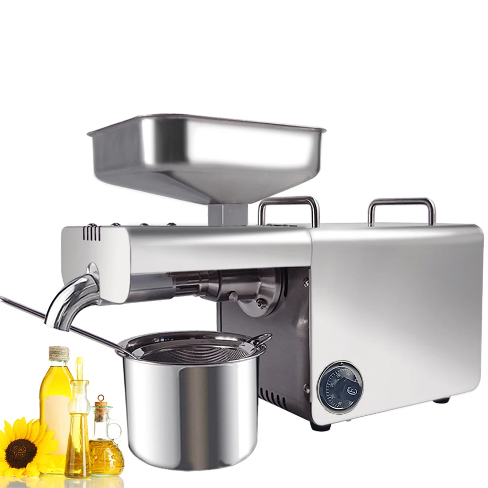 Automatische Koude/Hete Olie Persmachine Met Temperatuurregeling Huishoudelijke Olie Extractie Presser Voor Pinda Kokosnoot Sesam Automatische Koude/Hete Olie Persmachine Met Temperatuurregeling Huishoudelijke Olie Extractie Presser Voor Pinda Kokosnoot Sesam