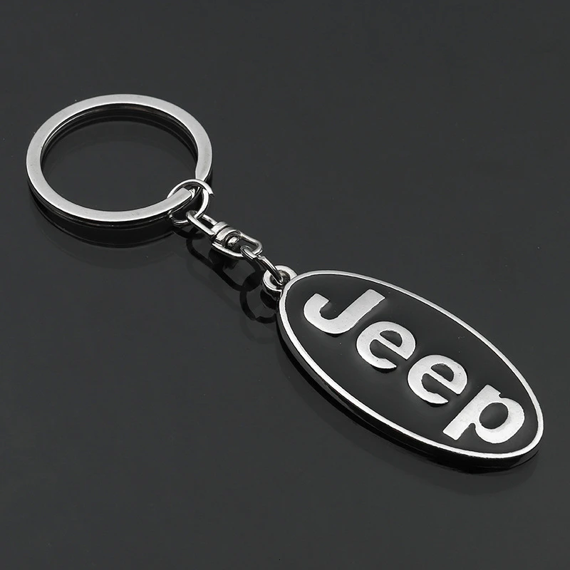 Высокое качество подарок кулон металлический брелок для джипа автомобиля полый логотип мужская кожаная Талия подвесной брелок с кольцом авто аксессуары