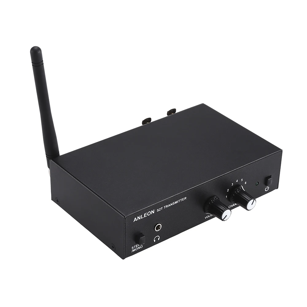 ANLEON S2 UHF стерео беспроводной монитор система 561-568MHZ 100-240V Профессиональный цифровой сценический внутриканальный монитор система