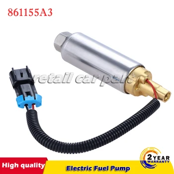 

861155A3 Boat Electric Fuel Pump for Mercury Mercruiser 4.3 5.0 5.7 V6 V8 Carb Threaded 16x4cm Operation Pressure is 9psi-10 psi