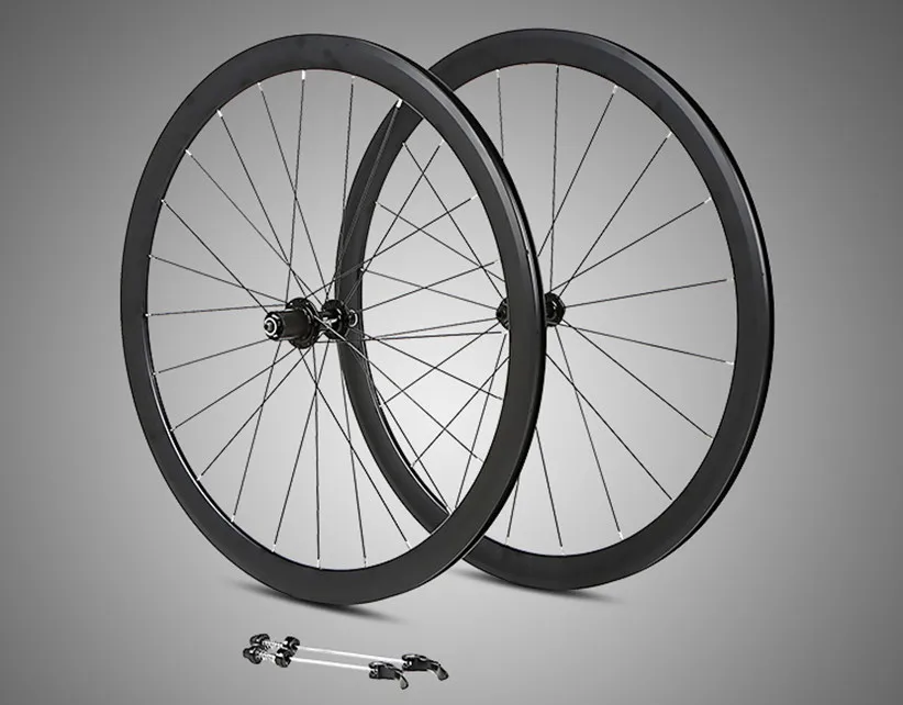 Aluminum Alloy 2 Sealed Bearing 40mm Rims Bike Wheels Parts Clincher 700C Road Bicycle Wheelset