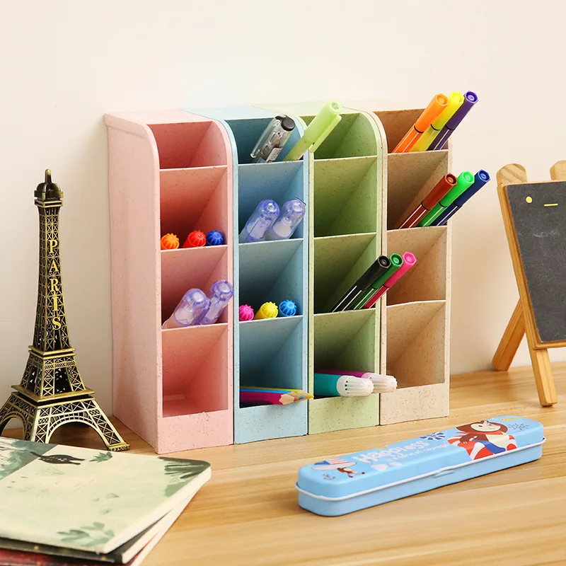 

Wheat Straw Drawer Desk Organizer Desktop Storage Box Makeup Organizer Cosmetic Storage Organizer Pen Pencil Holder Kitchen 1PC