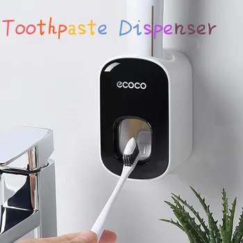 

Wall Mount Automatic Toothpaste Dispenser Squeezer Bathroom Supplies Teethpaste Dispenser Rolling Squeezer Tooth Paste Squeezer