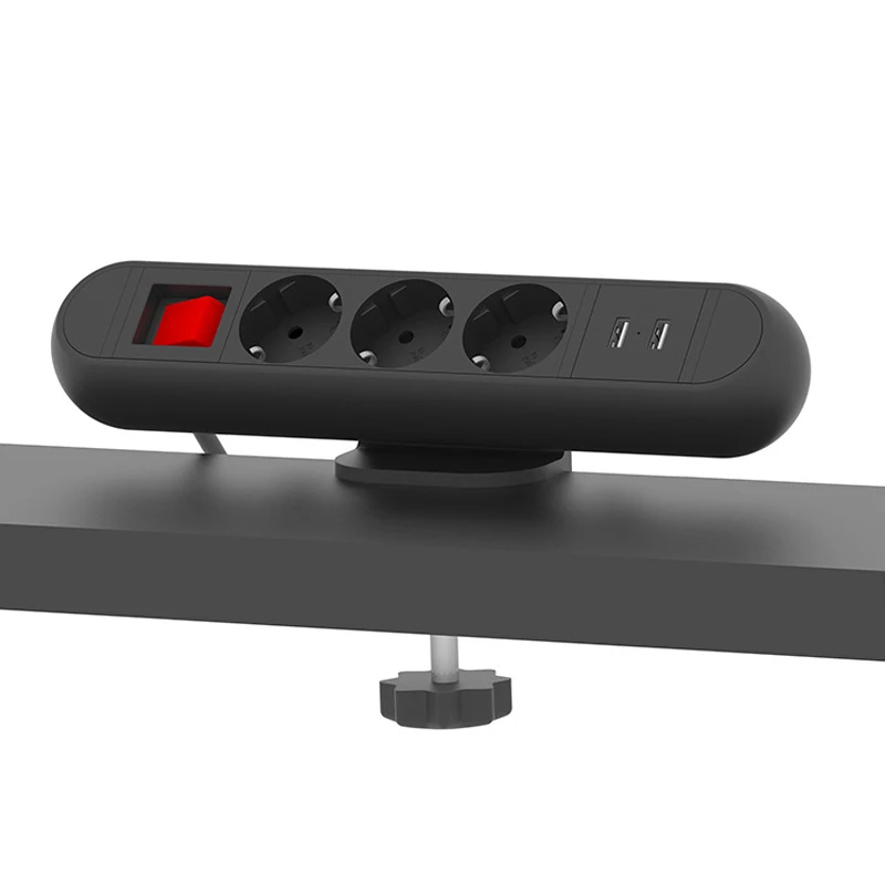 Sala de Reuniões Tomada de Energia Padrão da ue Eua com 2 Mesa Oval Braçadeira Tomada Escritório Bancada Reino Unido au Porta Usb & Interruptor