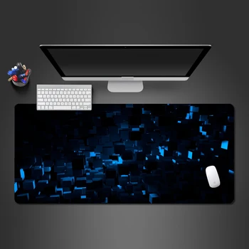 

Cool Blue Abstract Art Mouse Pad High Quality Gamers Large Game Pads Home Computer Keyboard Mousepad Gaming Art Mouse Pad