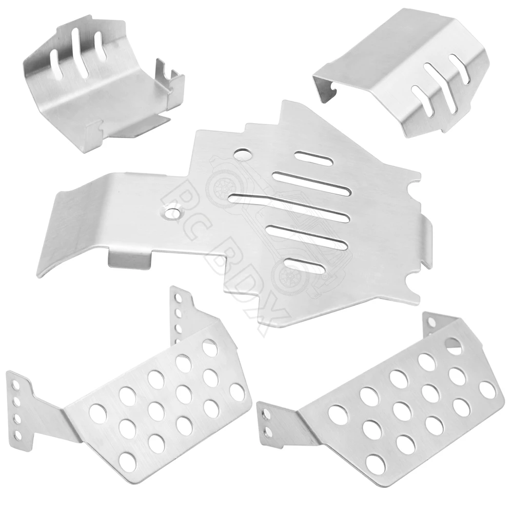 Free shipping TRX4 Stainless Steel Chassis Armor Axle Protector Skid Plate  for 1/10 RC Crawler TRX-4 - AliExpress 26
