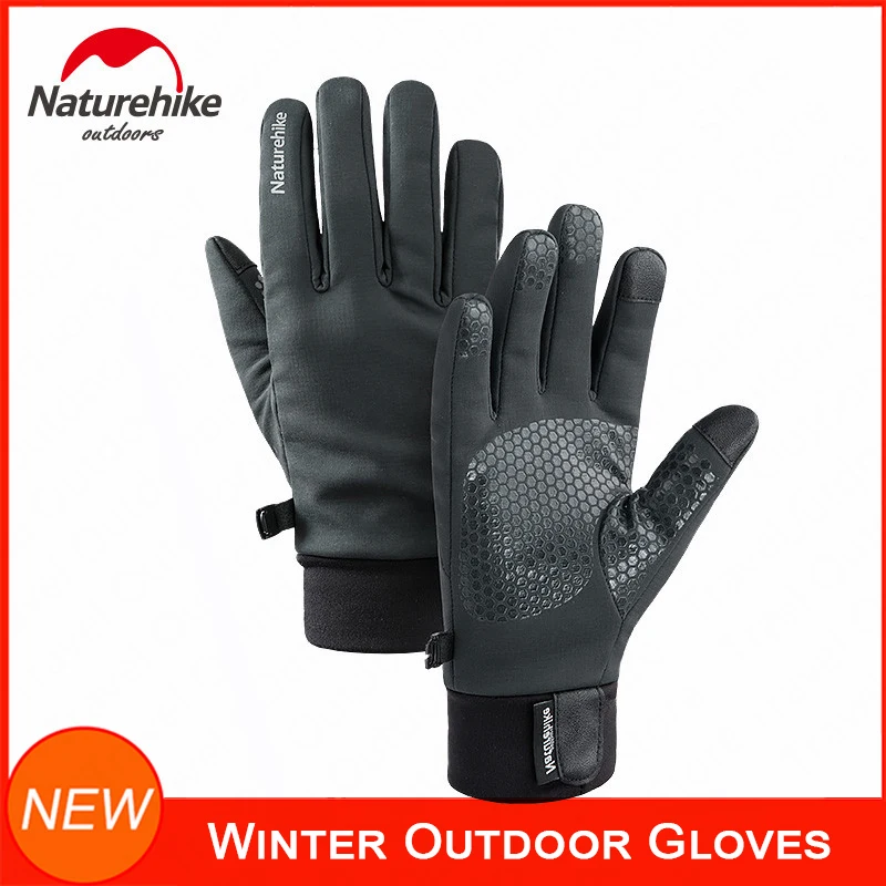 

NatureHike Mens Women's Full Finger Gloves Touchscreen Texting Winter Sport Driving Cycling Gloves Skid-proof Soft & Comfortable