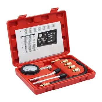 

0-300 Psi Gasoline Engine Compression Gauge Tester Automobile Petrol Gas Engine Cylinder Pressure Test Tool Kits