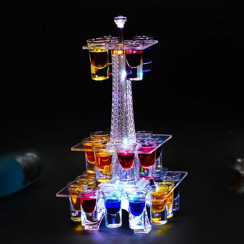 Led бар бокал для коктейлей держатель KTV подстаканник для зарядки Красочные Креативные мигающие световые чашки Винный Стеллаж вертикальный стеллаж для вина стойки - Цвет: 5