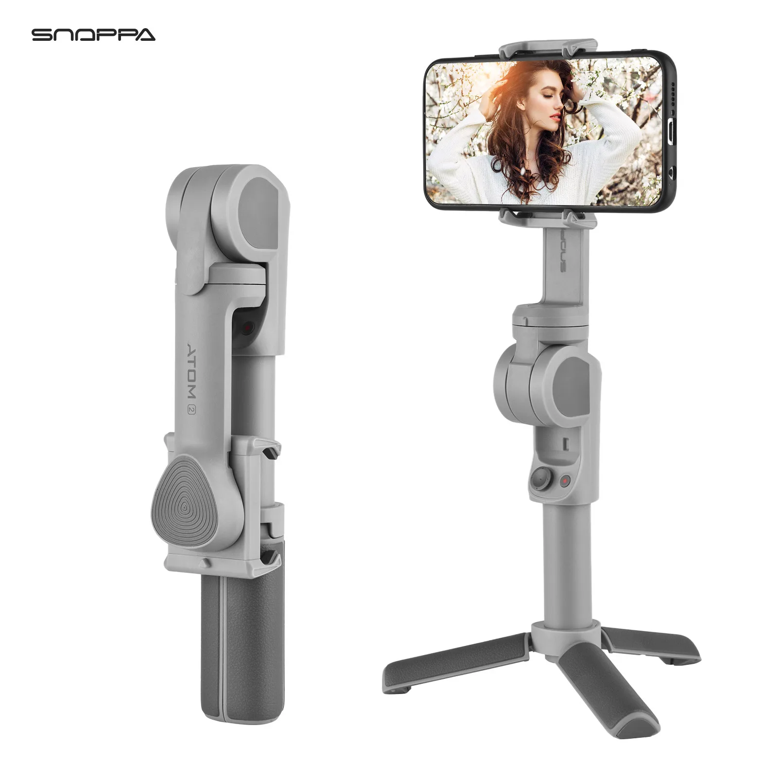 Snoppa ATOM 2 Smartphone Gimbal 3-Axis Auto Foldable Handheld Stabilizer ATOM2 for Huawei Samsung Xiaomi - Цена: US $71.55