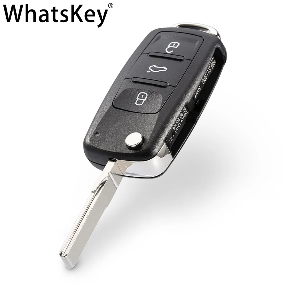 3 Buttons Folding Remote Flip Car Key Case key case car key shell key shell Fob For Volkswagen VW Beetle Caddy Eos Golf Jetta Polo Scirocco Tiguan Touran