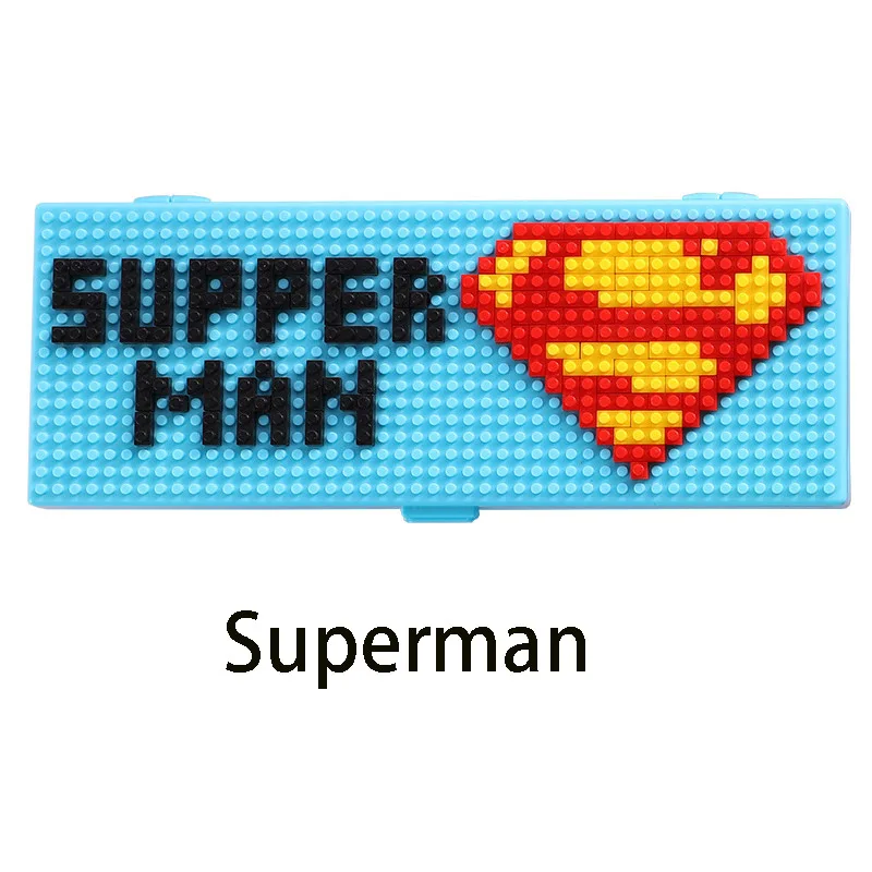 Креативный многофункциональный пенал ящик для детей/DIY студенческий пенал детский подарок пенал - Цвет: Superman