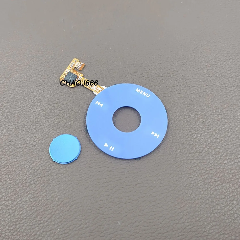 Blue Purple Yellow Colorful Clickwheel Center Select Button for iPod 6th 7th Classic 80GB 120GB 160GB