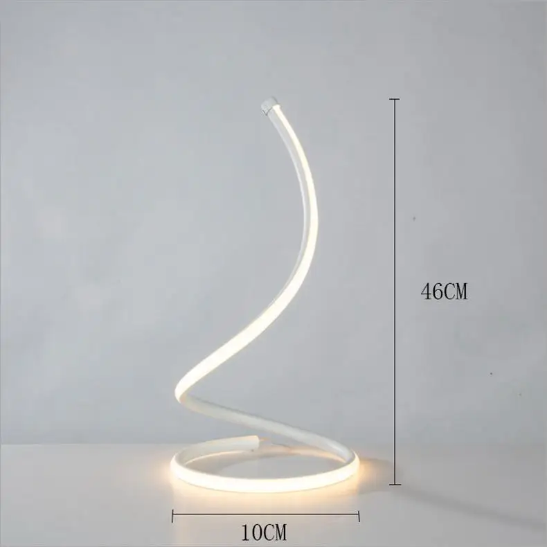 LumiParty AC110-240V 20 Вт светодиодный защита глаз акриловая настольная лампа для спальни рядом с декоративной лампой для чтения белая с вилкой
