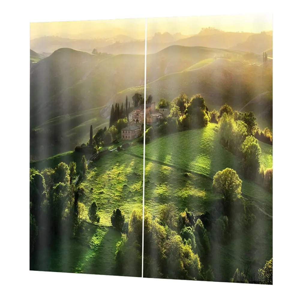 

Top Blackout Curtain Panel Window Screening Window Drapes 170*200cm Elegant Living Room Bedroom Decorative Curtains DZGT047
