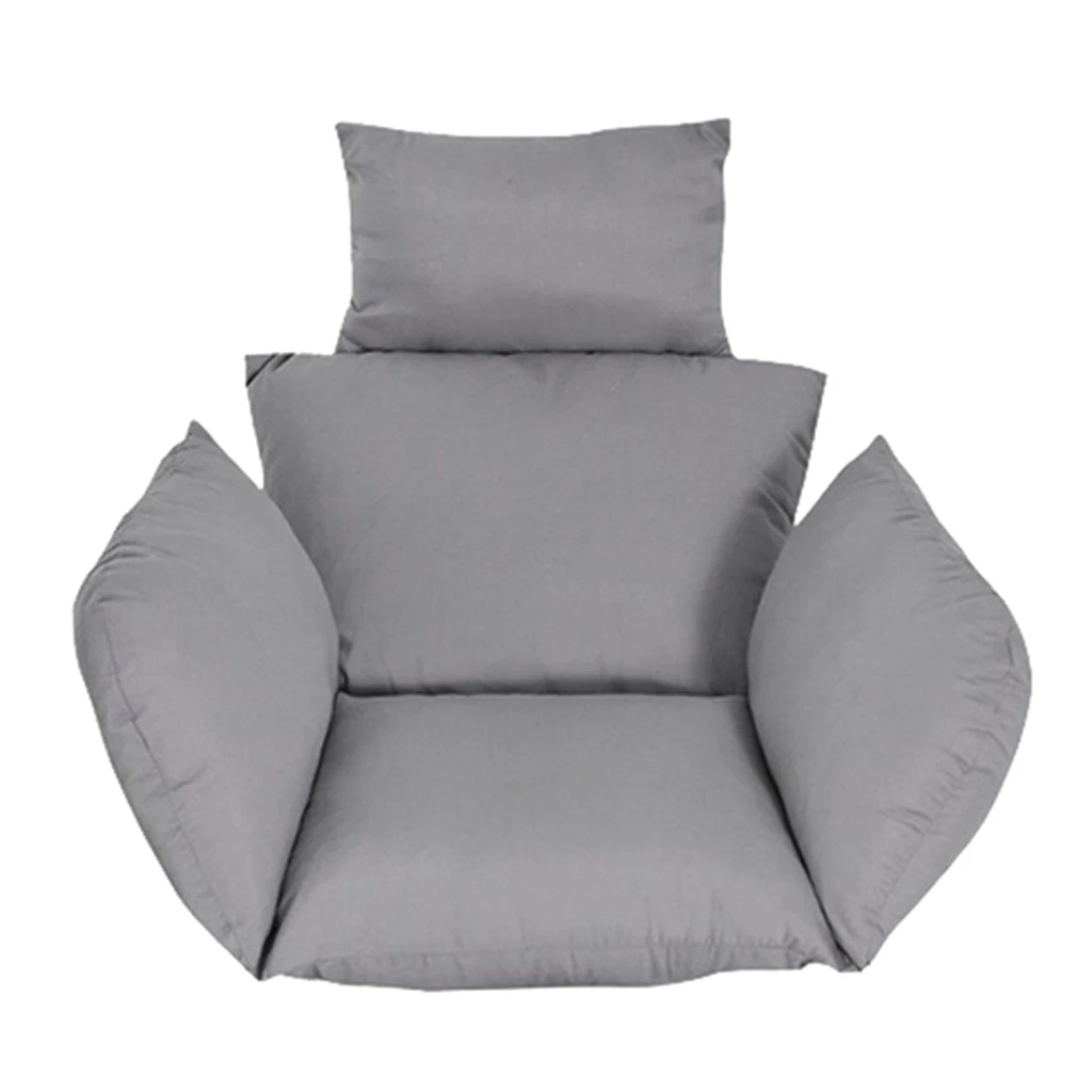 Thicken Swing Hanging Basket Seat Cushion Hanging Egg Chair Pad for Home Garden Rocking Chair Seat Cushion (No Chair)