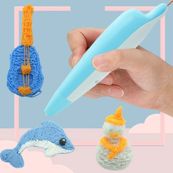

3D Printing Pen Low Temperature Built-In Lithium Battery Children's Stereo Doodle Charging 3D Pen Wireless Children's Gift