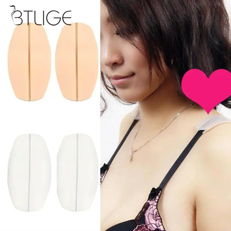 

Silicone Shoulder Pad Soft Elastic Fitting Bra Strap Holder Cushions Non Slip Shoulder Strap Pads Holder Bra