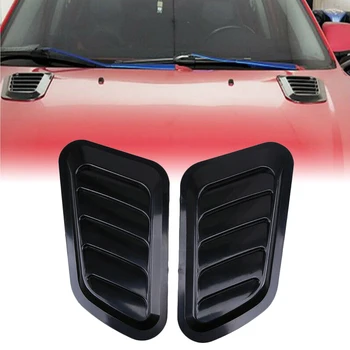 

2PCS Car Air Flow Intake Scoop Turbo Bonnet Vent Cover Hood Decorative Sticker Car Styling