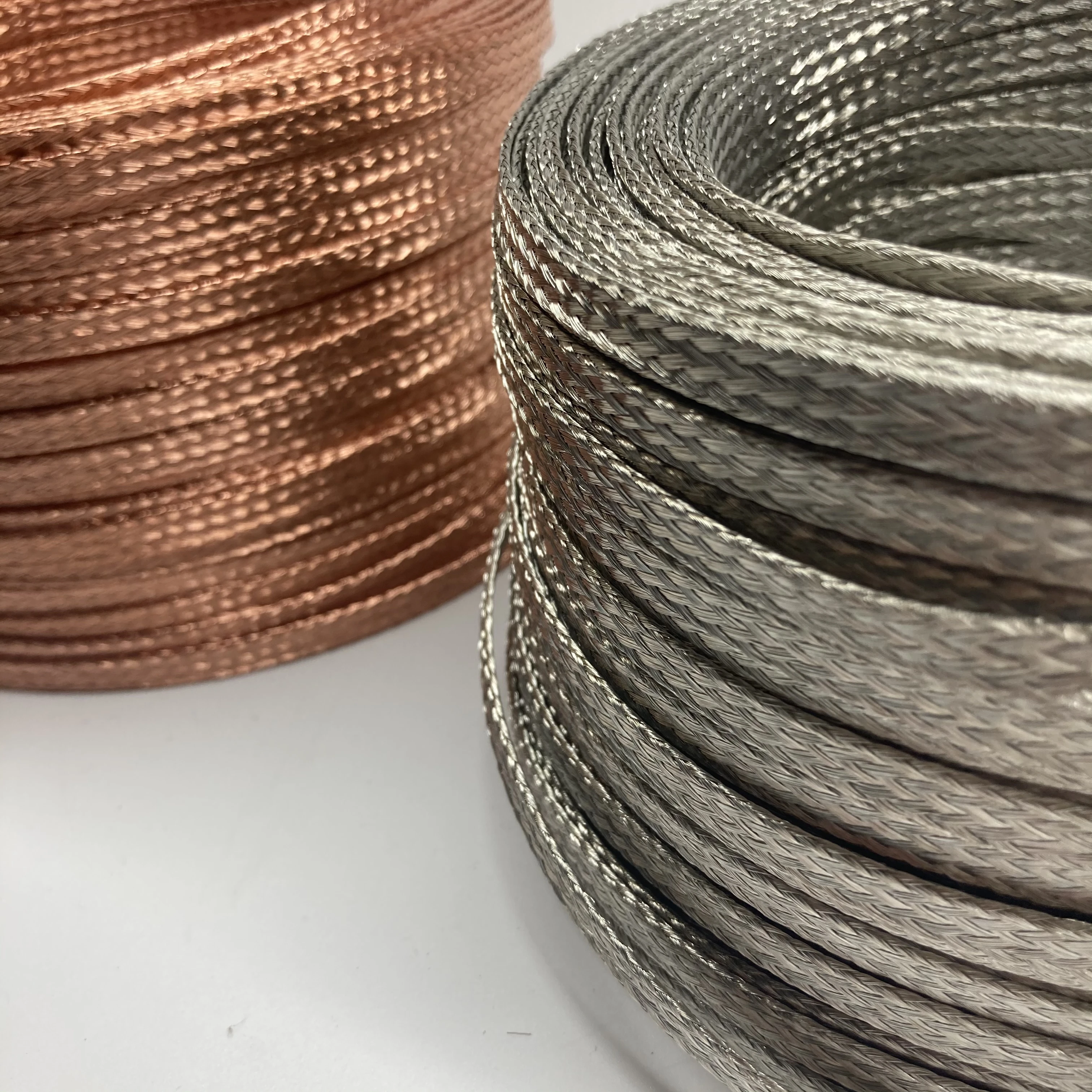 1M Tin Plated Copper Braided Sleeve Expandable Metal Sheath Screening Signal Wire Cable Shielded