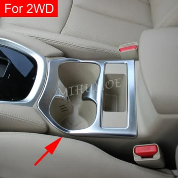 

Cup Holder Cover Trim For Nissan Rogue Sport XTrail T32 2WD 2014 2015 2016 2017 2018 2019 2020 Matt Chrome Interior Surround