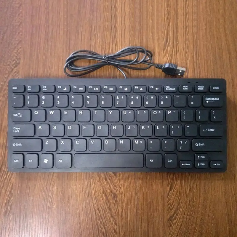 Ультра Тонкий Проводной USB мини ПК клавиатура с шоколадным ключом для ПК лэптоп ноутбуки