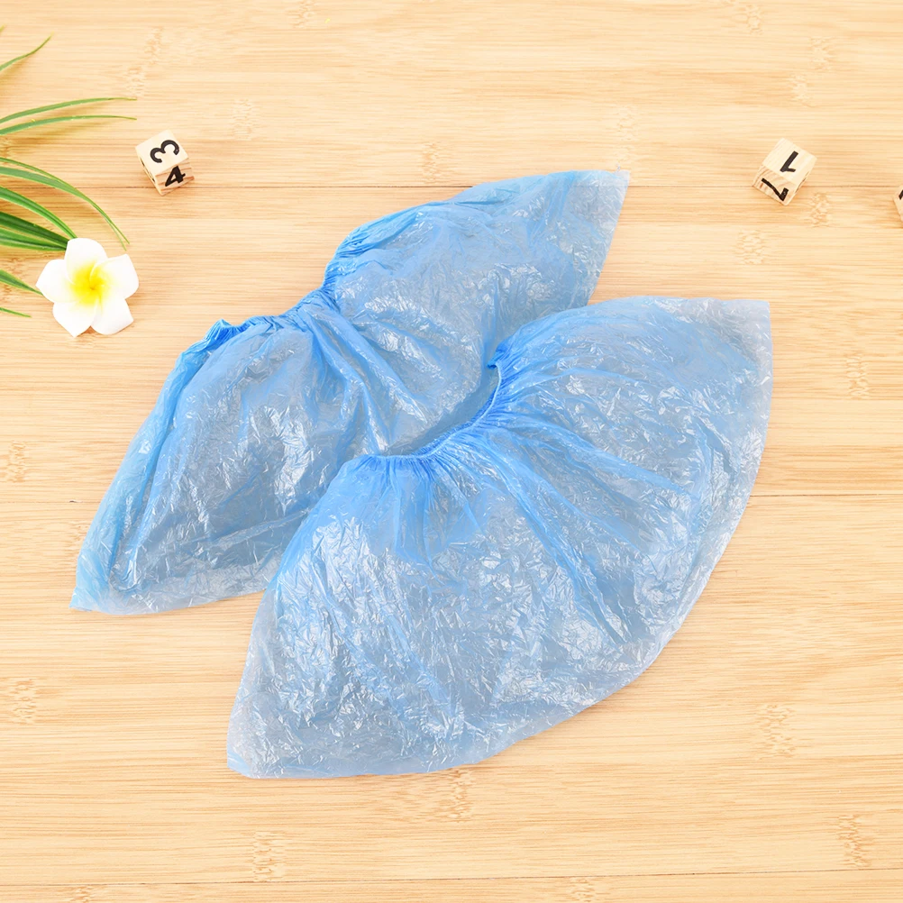 Plastic Rain Waterproof Overshoes Boot Covers Disposable Shoe Covers 100pcs/lot shoe covers