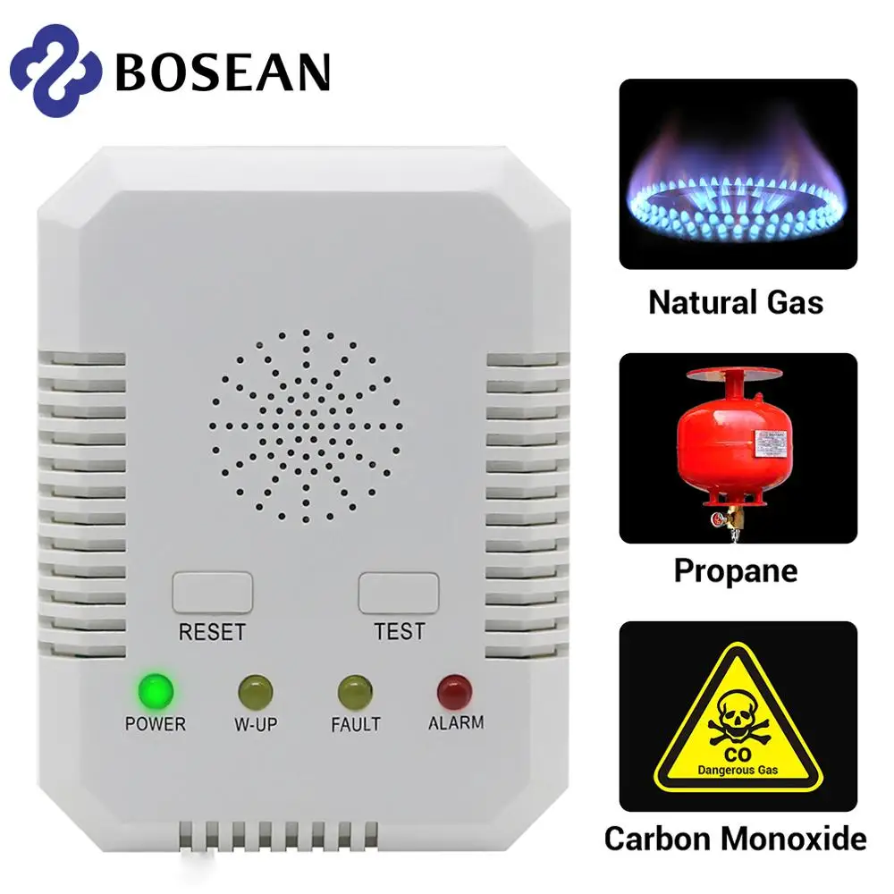 Natural Gas CO Gas Leak Detector Carbon Monoxide Combustible Detector Alarm Tester Home Valve gas leak detector carbon monoxide detector gas detector