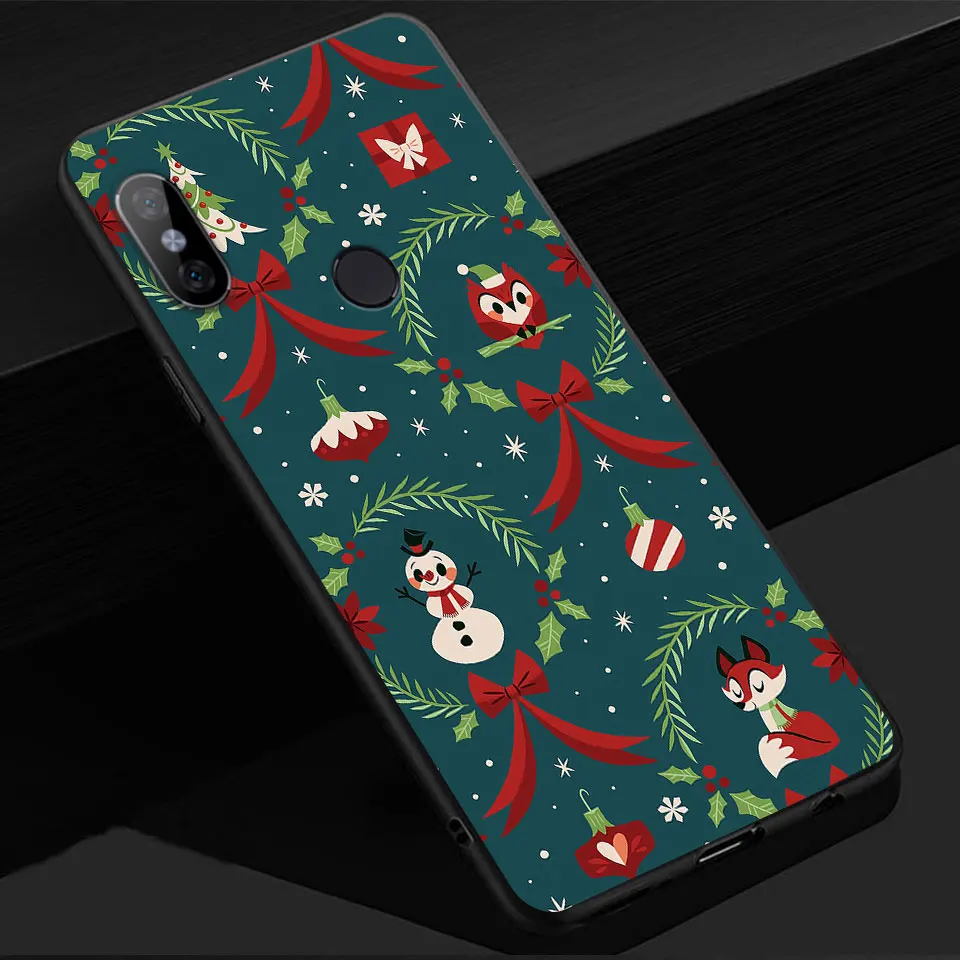 Чехол для телефона Xiaomi Redmi Note 4X 5A Prime Pro рождественские Чехлы Мягкий ТПУ чехол для 6 7 8 Силиконовая задняя крышка полная защита